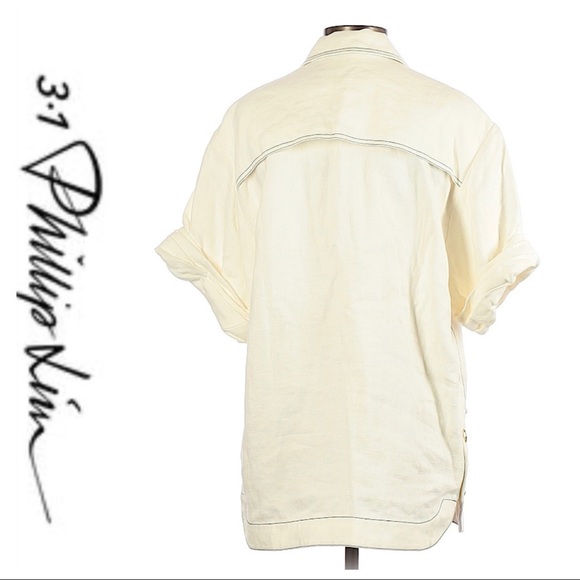 💕 3.1 Phillip Lim Ivory Button Up Jacket NWT - Picture 2 of 10
